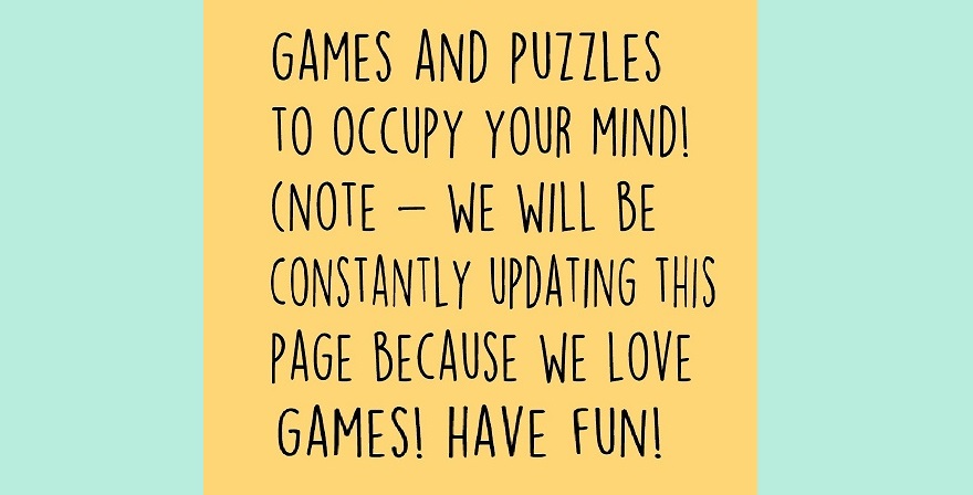 puzzles and games